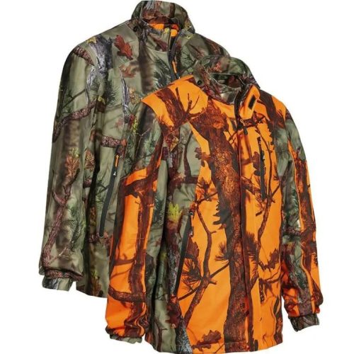 Veste réversible camo green / orange Percussion