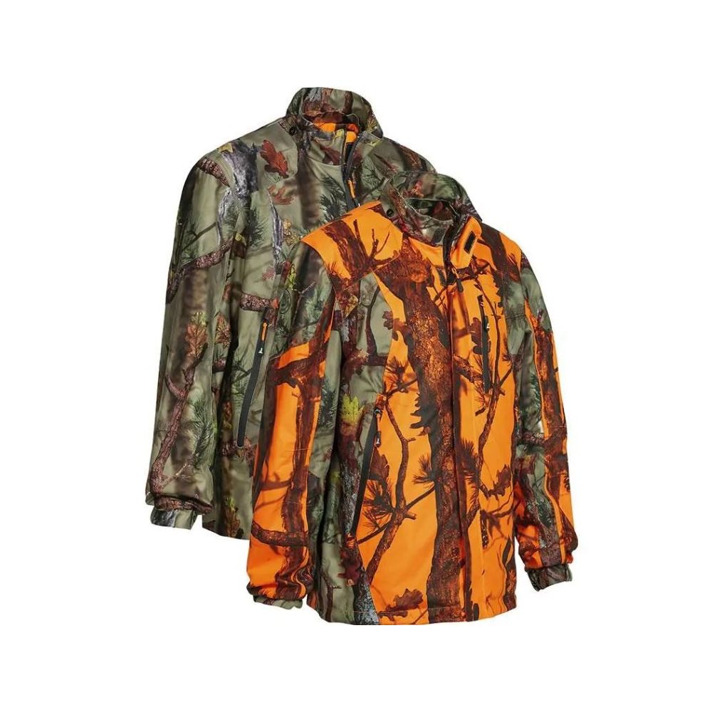 Veste réversible camo green / orange Percussion