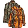 Veste réversible camo green / orange Percussion