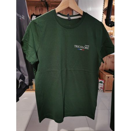 T-shirt « Les valeurs tricolores », vert (Chasse Tricolore)
