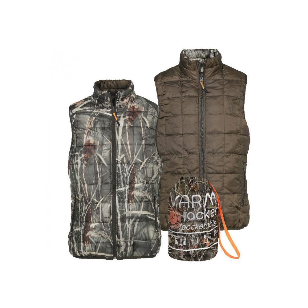 Gilet Warm réversible marron / Ghost WE Percussion