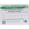 Panneau « jours de chasse » A2 aluminium