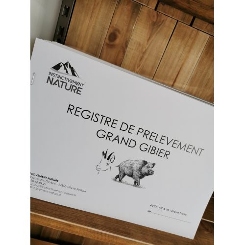 Registre de prélèvement du grand gibier