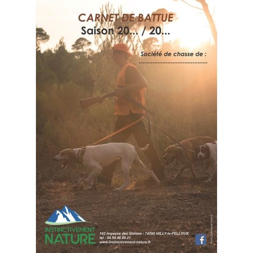 Carnet de battue format poche