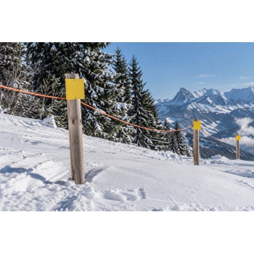 Panneau d'avertissement zone refuge, dibond