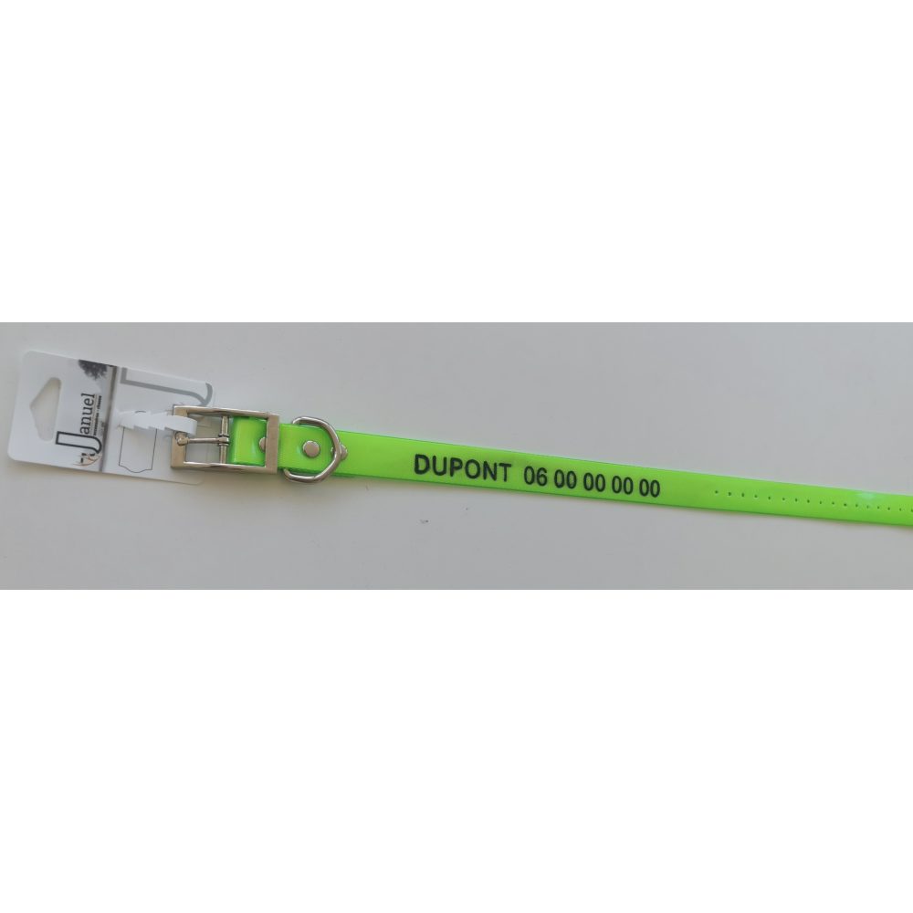 Collier fluo souple personnalisable