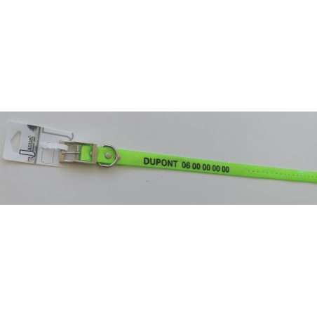 Collier fluo souple personnalisable